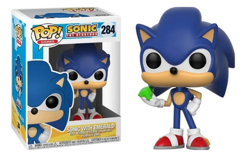 Sonic Con Esmeralda Funko Pop 284 / Sonic / Original