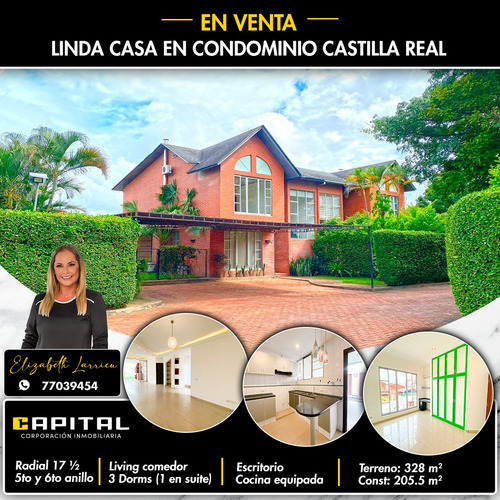 Casa En Venta Zona Oeste Condominio Castilla Real