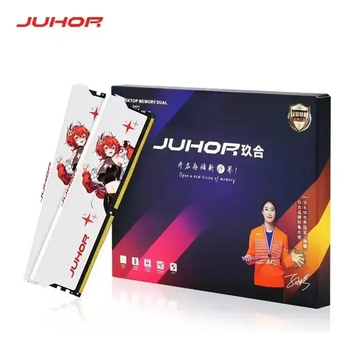 Memória Ram Juhor Ddr4 32gb (2x16gb) 3600mhz Cl-16 Branco