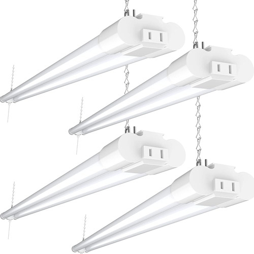 Sunco 4 Pack Led Workshop Garage White Shop Light 4ft, Enchu