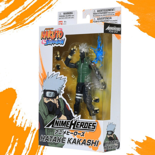 Imagen 6 de 7 de Kakashi Hatake Naruto Shippuden Figura Anime Heroes Bandai