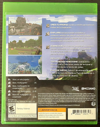 Minecraft Xbox One (Usado)