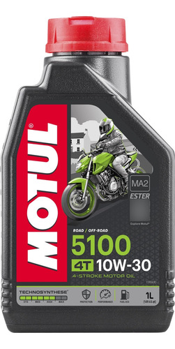 Óleo de motor Motul semi-sintético 10W-30 para motos e quadriciclos de 1L unidade