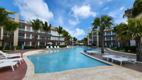 Apartamento En Playa Punta Cana Cabeza De Toro Primer Nivel Amueblado 2 Habitacioenes Res. Blue Beach