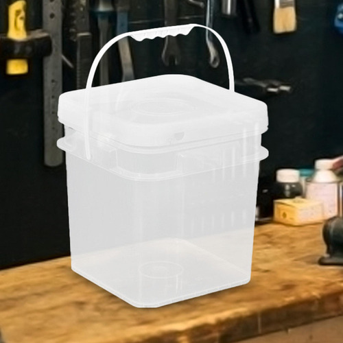 Cubo Cuadrado De 10 Litros Para Almacenamiento De Alimentos