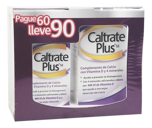 Caltrate Plus Tabl 30+60 - Unidad a $59100