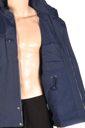 Campera Dama Lluvia, Nylon Polar Con Capucha Unionmarket