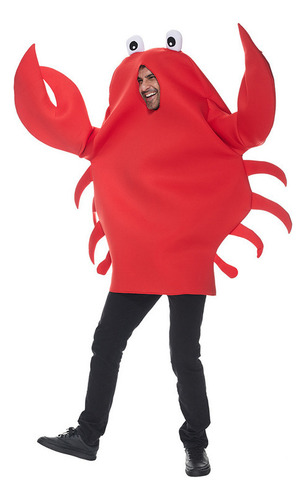 Trajes Engraçados Para Festa Sea Life Red Crab Halloween