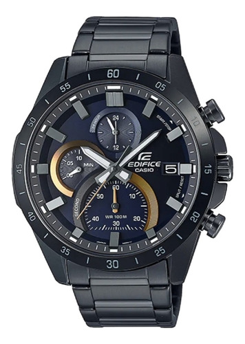 Edifice Efr 571dc 2a Original Cronografo Pavonado Negro