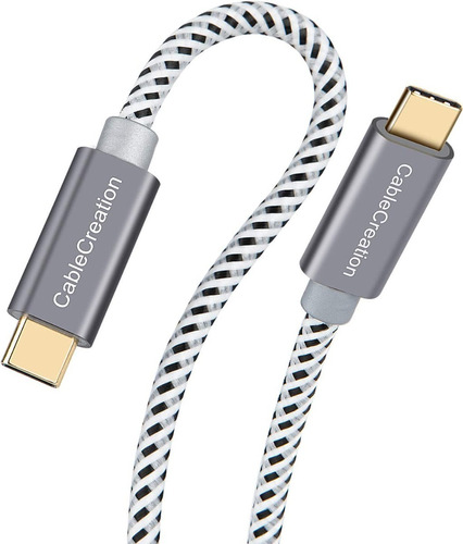 Cable Tipo C Usb Nylon Carga Rapida Chapado En Oro  3 Metros