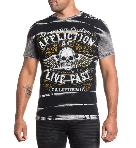 Remeras  Affliction Inquisition Mma Jiu Jitsu Custom