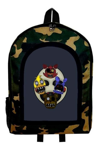 Mochila Camuflada Five Knights At Freddy Modelo 1