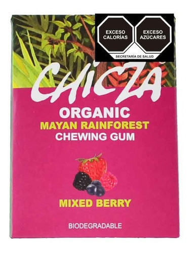 Chicle Chicza Moras 30g 100% Orgánico, Biodegradable Natura