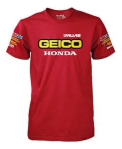 Remera Hombre Alias Del Team Oficial Geico Honda