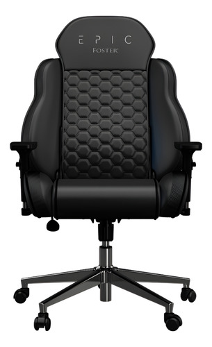 Butaca Gamer Epic Foster E-roar Negro Cuero Sintético