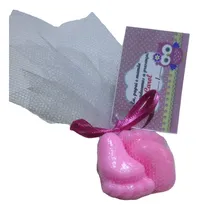 Comprar 50 Pares Pezinhos Sabonete No Tule Laço E Tag Personalizado