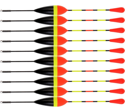 . 10pcs Flotadores Control Caña De Pesca Carpa Aire Libre