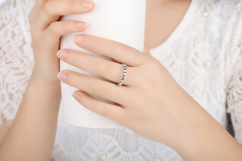 Imagen 2 de 10 de Anillo Sencillo Para Mujer Estrellas Fabricado En Plata 925