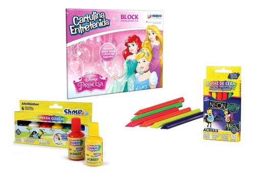 Kit De Arte Para Jugar Princesas Disney Muresco