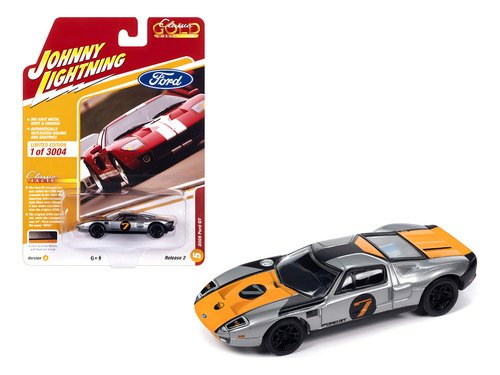 Johnny Lightning 2005 Ford Gt Classic Gold Collection R2 Color Gris
