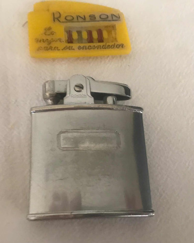 Antiguo Encendedor Ronson A Revisar England + 3 Piedras (Usado)