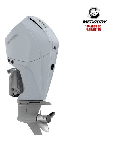 Motor De Popa Mercury 4t 300hp Cxl V8 Dts Pess Física Branco