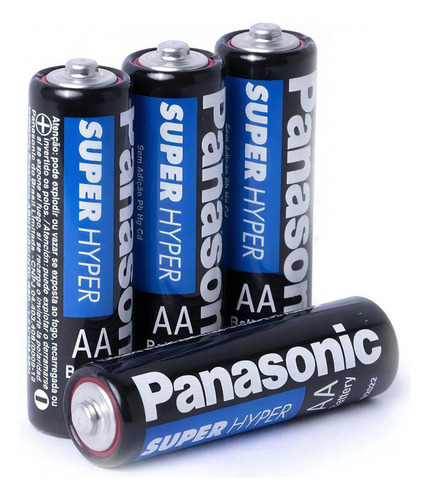 24 pilas AA pequeñas y comunes Panasonic Super Hyper 2a