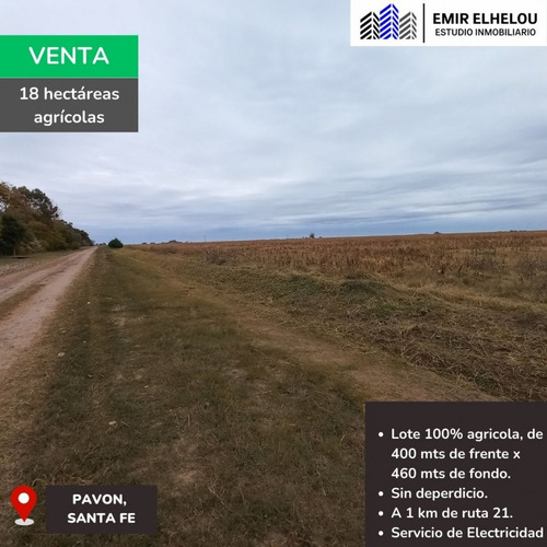 Campo Agricola De 18 Hectareas En Pavon (santa Fe)