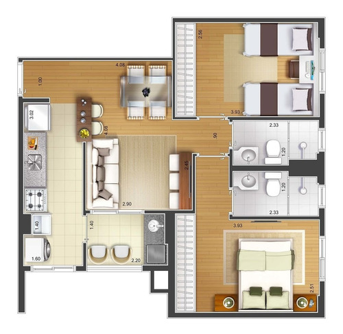 Imagem 18 de 21 de Apartamento À Venda No Bairro Santa Paula - São Caetano Do Sul/sp - O-4051-10951