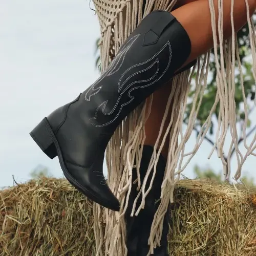 Bota Feminina Vicerinne Cano Alto Western Texana Country