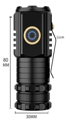 La Potente Linterna Táctica Usb Led T12 Más Fuerte Del Mundo