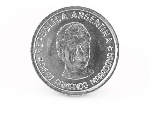 Imagen 8 de 9 de Moneda Niquel Diego Maradona De Coleccion 40 Aniversario