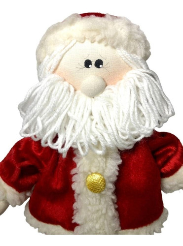 Boneco Artesanal Papai Noel 40cm Enfeite Decoração De Natal
