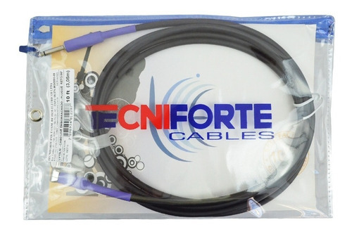 Cabo Tecniforte -- P10 X P10 -- 3 Metros -- Live -- 3,05m Cor Preto