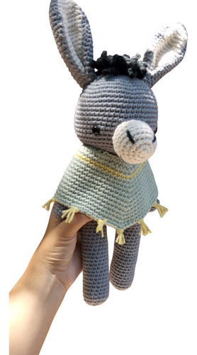 Muñeco Burro Amigurumi, Tejido A Crochet