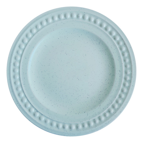 X 2 Platos Postre Cerámica, Azteca 20 Cm Celeste, 13834 Celeste