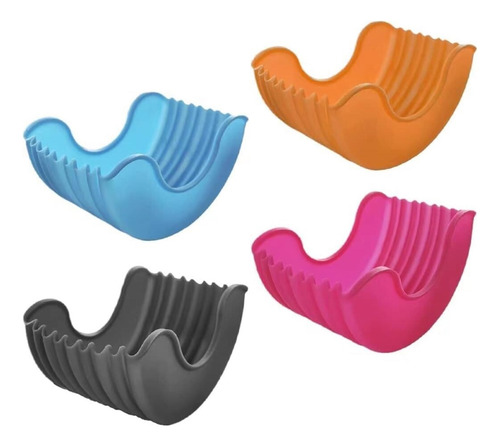 4 Prateleiras De Hambúrguer De Silicone Reutilizáveis