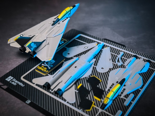 Cartão De Montar Do Kit Avião F-14 Tomcat