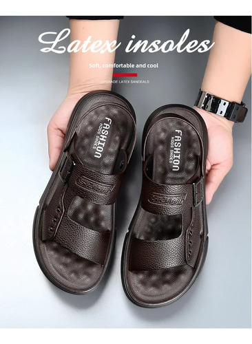 Sandalias De Playa Con Punta Abierta Para Hombre, Zapatillas