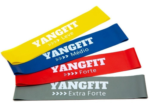 Kit Mini Bands Faixas Elásticas Circulares 4 Intensidades