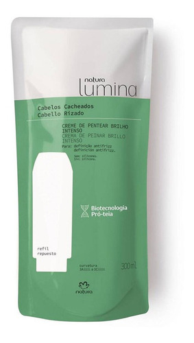 Repuesto Crema Para Peinar Brillo Antifrizz Cabello Rizo