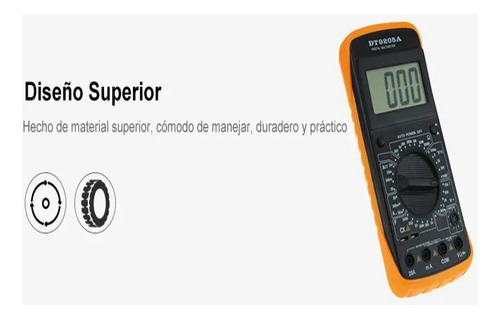 Tester Multimetro Digital Profesional Capacimetro 9205a Full