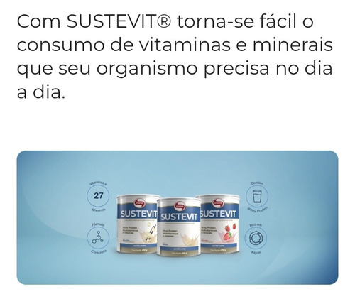 Sustevit Vitafor Whey Protein Multivitaminas E Minerais