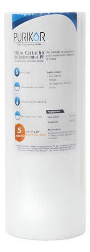 3 Cartuchos Sedimentos Polispun 5 Micras