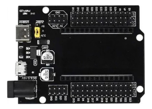 Base Shield Para Esp32 Expansión 30 Pines Usb 3.3v 5v