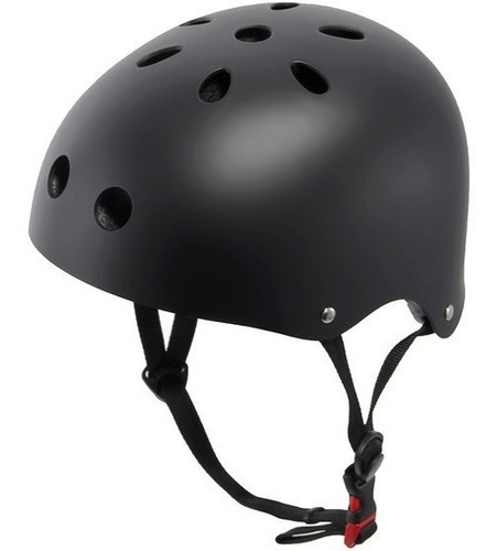 Casco Bicicleta Skate Roller Urbano Negro De Adulto