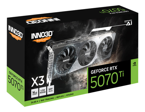 Placa De Video Rtx 5070ti X3 Oc 16gb 256-bit Gddr7 Inno3d