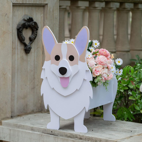 Corgi - Maceta Para Perros, Bonita Maceta De Perro Para Deco