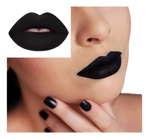 Labial Liquido Mate Ultra Fijacion Color Negro