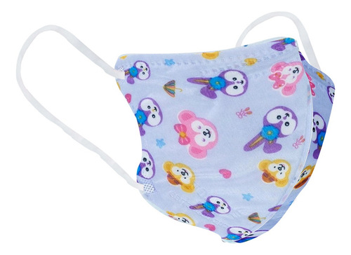 50 Cubrebocas Kn95 Infantil Tomods Certificado Color Animalitos Diseño De La Tela Diseño